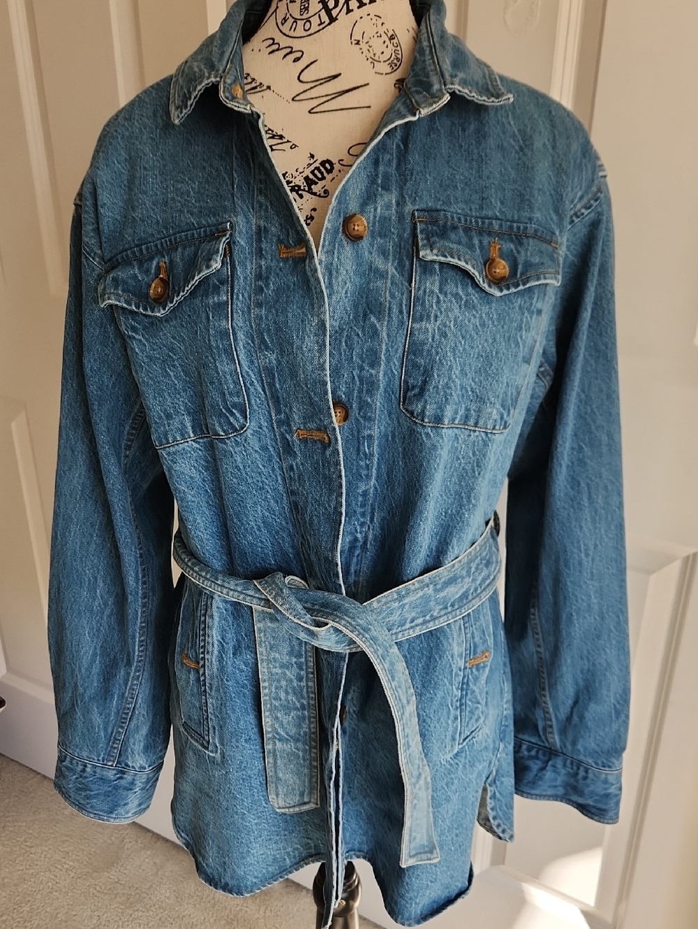 NWOT Marea 100% Cotton Denim Jacket SZ S